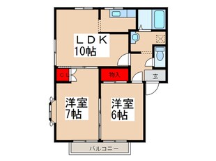 シュレーヌの物件間取画像